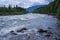 GudbrandsdalslÃƒÂ¥gen River by Hunderfossen, Oppland, Norway.