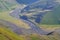 Gudiyalchay river and glacial valley near Shahdag National Park, Azerbaijan, in the Greater Caucasus range