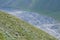 Gudiyalchay river and glacial valley near Shahdag National Park, Azerbaijan, in the Greater Caucasus range