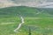 Gudiyalchay river and glacial valley near Shahdag National Park, Azerbaijan, in the Greater Caucasus range