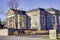 GUELPH, ONTARIO, CANADA - MARCH 15, 2016: View of Guelph University campus buildings with a blend of modern and traditional