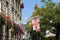 Guernsey flags, Old town, St peter Port. Guernsey