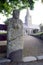 Guernsey La Gran\'Mere Du Chimquiere statue-menhir