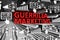 GUERRILLA MARKETING concept blurred background