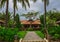 Guest houses among palm trees, Vietnam