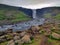 Gufu waterfall in north east Iceland