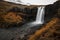 Gufufoss, beautiful waterfall in seydisfjordur, in Iceland