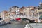 Guglie bridge over Cannaregio Canal in Venice, Italy.