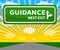 Guidance Sign Meaning Advice And Support 3d Illustration