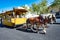 guide explains tourists the history of Solvang in a horse drawn cart and covers all important landmarks of the danish village