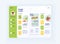 Guide to food tablet interface vector template