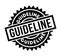 Guideline rubber stamp