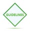 Guidelines modern abstract green diamond button
