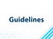 Guidelines Modern Flat Design Blue Abstract Background