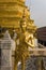 Guilded figures at Wat Phra Kaeo. Thailand