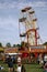 Guildford, England - May 28 2018: Traditional old fashioned vintage Ferris Wheel fairground ride on a summer day