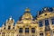 Guildhalls on Grand Place in Brussels, Belgium.