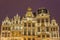 Guildhalls on Grand Place in Brussels, Belgium.