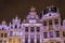 Guildhalls on Grand Place in Brussels, Belgium.