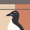 Guillemot flat postcard