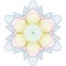 Guilloche rosette, pattern for certificate