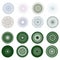 Guilloche rosette, vector pattern. EPS 8