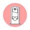 Guillotine sticker icon. Simple thin line, outline vector of Death icons for ui and ux, website or mobile application