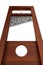 Guillotine with text bankrupt on white background. Isolated 3d illustration