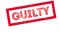 Guilty rubber stamp