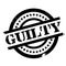 Guilty rubber stamp