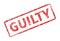 Guilty Stamp - Red Grunge Seal