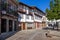 Guimaraes, Portugal - Medieval buildings in the Santiago Square, also known as Sao Tiago