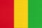 Guinea national fabric flag, textile background. Symbol of african world country