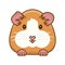 Guinea Pig cartoon isolated vector illustration