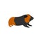 Guinea pig, cavy icon in flat style