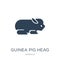 guinea pig heag icon in trendy design style. guinea pig heag icon isolated on white background. guinea pig heag vector icon simple