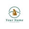 Guinea pig with Mountain Logo Design Template. Mountain with guinea pig logo concept vector. Creative Icon Symbol