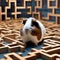 A guinea pig navigating a maze of smartphone apps with its nose and paws5