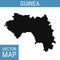 Guinea vector map with title