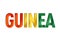 Guinean flag text font