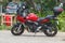 GUIPAVAS, FRANCE â€“ JUNE 01 : Yamaha motorbike parked, June 01, 2019