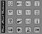 guitar and accessories icon set