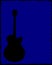 Guitar Blue Background