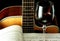 Guitar, book and wineglass