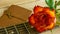 Guitar with a bouquet of roses