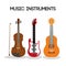 Guitar and cello icon. Music instrument. vector graphic