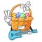 With guitar easter basket miniature the shape mascot