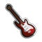 Guitar electric instrument isolated icon