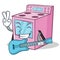 With guitar gas stove character cartoon