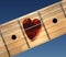 Guitar with heart